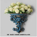 Axyaa Music Angel Resin Vase Wall Sticker Ornaments for Home Livingroom Wall Decoration