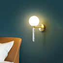 Axyaa Green Marble Wall Lamp Glass Ball Nordic Style Decor Light