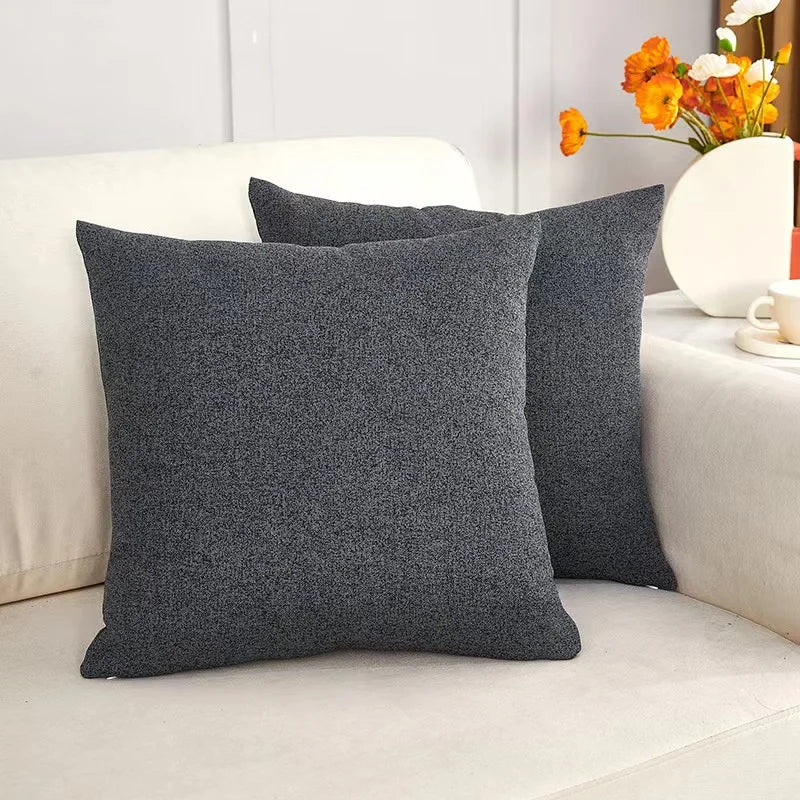 Fluffy Nordic Style Sofa Pillow Cover by Axyaa