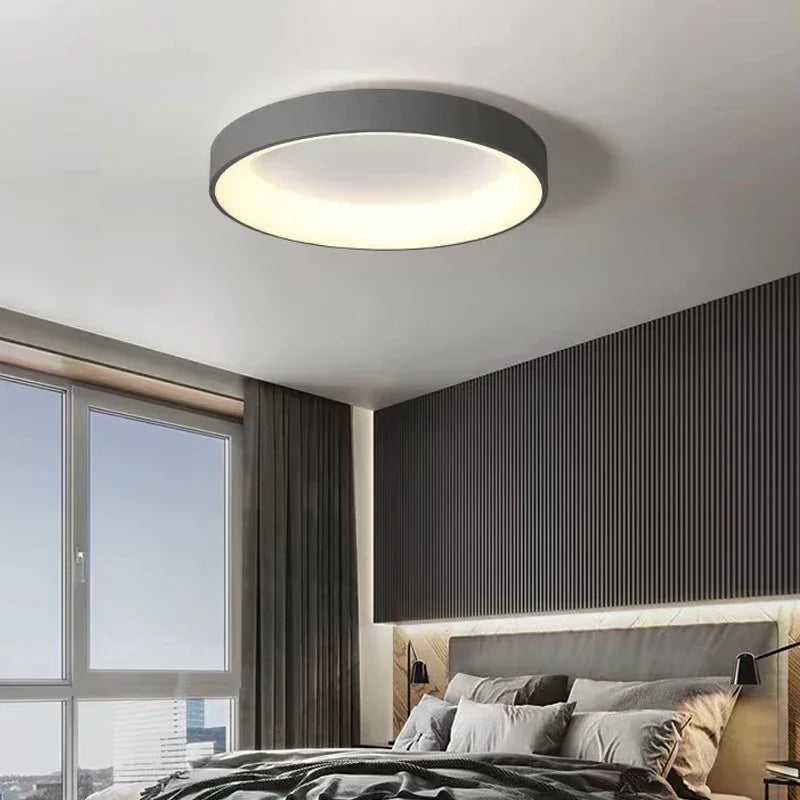 LED Nordic Ceiling Light in Black/White/Grey for Modern Home Decor by Axyaa