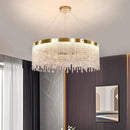Axyaa Crystal Chandelier Ceiling Light Bedroom Living Room Pendant Lamp
