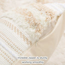 Axyaa Boho Tufted Tassel Woven Cushion Covers Set - Set of 2