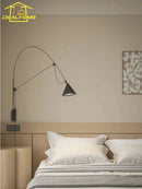 Axyaa Stainless Steel LED Wall Lamp for Minimalist Industrial Style Living Room