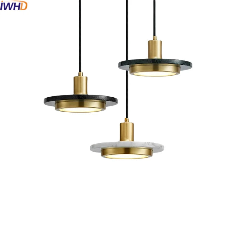 Axyaa Modern LED Marble Pendant Lamp for Luxury Home Decor