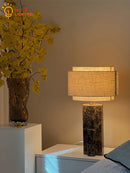 Marble Table Lamp LED E27 Modern Minimalist Art Decor Axyaa Brand