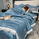 Axyaa Silk Embroidery Summer Quilt | Lightweight Air Condition Comforter