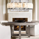 Axyaa Vintage Crystal Chandelier Lighting for Living Room