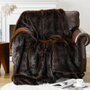 Axyaa Luxury Faux Fur Blanket for Bed Sofa Home Decor