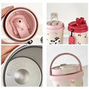 Axyaa 500ml Stainless Steel Insulated Tumbler with Straw