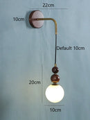 Axyaa Iron Art Wood Wall Light with G9 Bulbs: Nordic Bedroom Decor Lighting