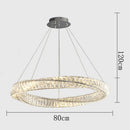 Axyaa Crystal Pendant Light for Living Room Dining Bedroom - Postmodern Design