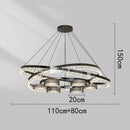Axyaa Modern LED Pendant Light Chandeliers for Living Room and Dining Room