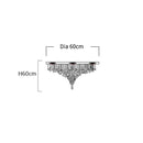 Axyaa Stone Crystal LED Chandelier Staircase Living Room Light
