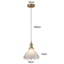 Axyaa Glass LED Chandelier Pendant Light for Dining Room Kitchen - Suspension Luminaires