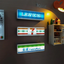 Axyaa 3D Magnetic Fridge Stickers Mini Light Signs Luminous Home Decor