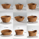 Axyaa Rattan Wicker Serving Baskets: 10 Styles for Bread, Fruit, Vegetables