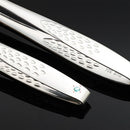 Axyaa Stainless Steel Long Handle Food Tongs for BBQ and Cooking