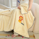 Axyaa Winter Warm Embroidered Lamb Wool Blanket