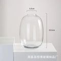 Axyaa Glass Hydroponic Vase Small Mouth Decorative Dried Flower Arrangement Craft