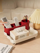 Axyaa Desktop Storage Box Remote Control Holder Organizer