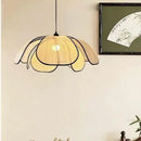 Axyaa Modern Fabric Ceiling Chandelier LED Pendant Lights for Living Room and Bedroom