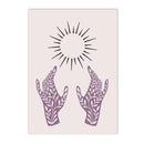 Violet Dream Lake Bridge Bloom Canvas Wall Art by Axyaa