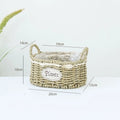 Axyaa Hand-woven Straw Flower Pots | Eco-Friendly Plant Fiber Baskets & Ornaments