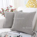 Axyaa Solid Color Graininess Cushion Cover Sofa Decor Lumbar Pillow Case