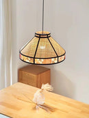 Axyaa Rattan Art Raffia Chandelier: Modern Japanese Style for Home Decoration