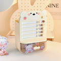 Axyaa Desktop Organizer Pen Holder Punch Card Student Drawer Stationery Storage Box