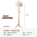 Axyaa Wabi-sabi Wood Floor Lamp with Coat Rack and LED E27 Light