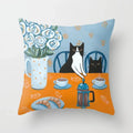 Axyaa Cute Animal Print Polyester Pillowcase for Bedroom Living Room 45x45cm
