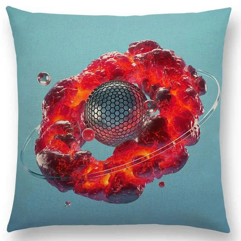 Vivid Axyaa 3D Print Spar Metal Sofa Cushion Cover Suite