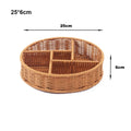 Axyaa Rattan Wicker Serving Baskets - 10 Styles for Restaurant Tabletop Display