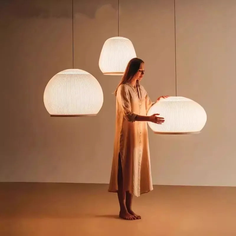 Axyaa Wabi-Sabi Style Chandelier for Bedroom, Living Room, Café - Light Luxury Postmodern Design