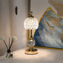 Axyaa Metal Crystal Acrylic Table Lamp - Retro Nordic Bedroom Decor