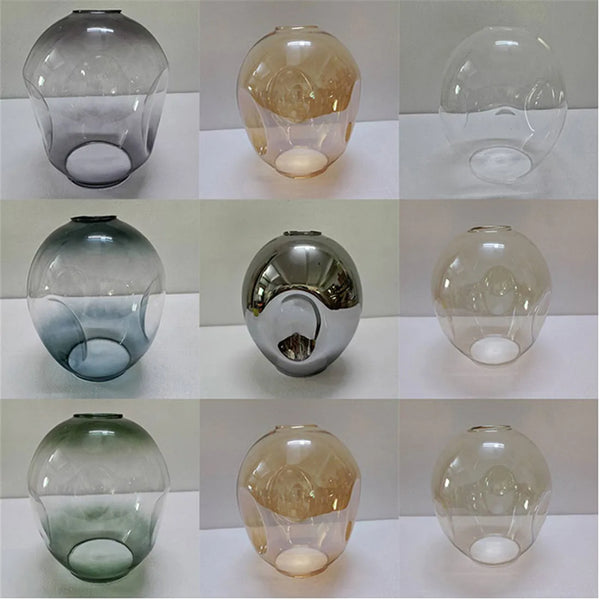 Axyaa Glass Shade Replacement for DNA Magic Bean Lights - 18cm, Concave Lens - E27 Lamp Cover