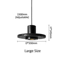 Axyaa Black Stone Small Chandelier: Modern Bedroom LED Pendant Lamp