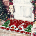 Christmas Dwarf Print Floor Mat for Living Room and Balcony Decoration by Axyaa
