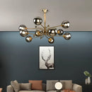 Axyaa Modern Parlor Chandelier: Minimalist Magic Beans Luxury Pendant Light