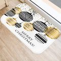 Axyaa Golden Black Letter Printed Door Mat, Non-Slip Floor Home Decoration