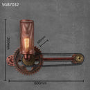 Axyaa Industrial Gear Water Pipe Wall Lamp Retro Style Decorative Hanging