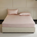 Axyaa Natural Silk Fitted Sheet - Smooth Mattress Cover - Non-Slip Bed Sheet