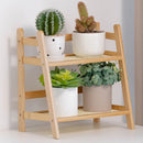Axyaa 2-Tier Rattan Desktop Organizer Stand Shelf - Office & Stationary Storage Rack