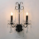Axyaa European Crystal Chandelier Foyer Pendant Lights LED Ceiling Lamp