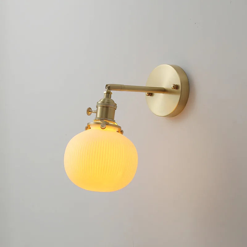 Axyaa Modern Copper Wall Lamp for Living Room, Bedroom, and Bathroom
