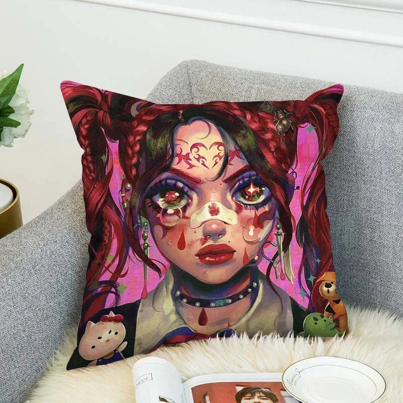 Axyaa Art Decor Pillow Cover 45x45 for Home & Car Decor