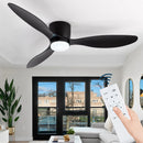 Axyaa 3 Color 6 Speeds DC Motor Ceiling Fans with Lights and Remote Control