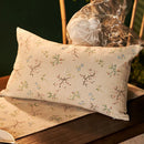 Axyaa Flower Pattern Linen Cotton Pillow Covers for Home Decor