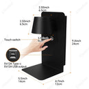 Axyaa LED Dimming Wall Lamp USB Rechargeable Modern Bedroom Lighting